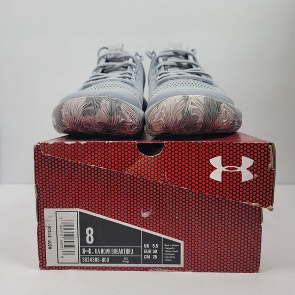 Under Armour UA HOVR Breakthru Women's Gray Basketball Shoes 3024398-101 US Sz 9 - Picture 2 of 10